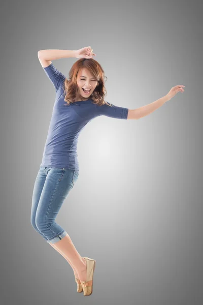 Excited Asian young girl — Stock Photo, Image