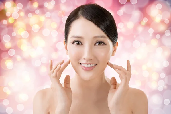 Asiatische Schönheit Gesicht — Stockfoto