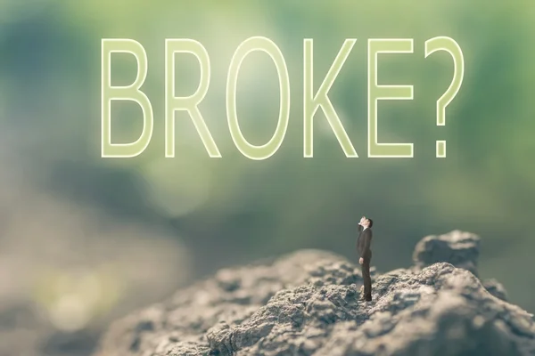 Concept of Broke — Stock Photo, Image