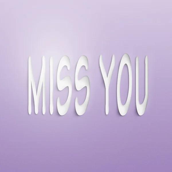 Miss you — Stock Photo, Image