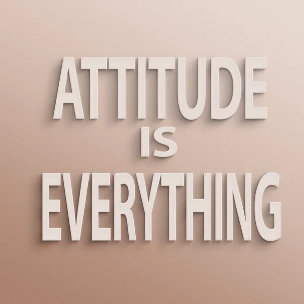 Attitude is everything — Stock Photo, Image