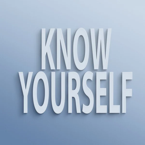 Know yourself — Stock Photo, Image