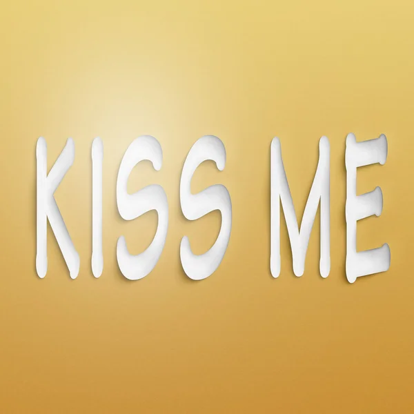 Поцелуй меня — стоковое фото