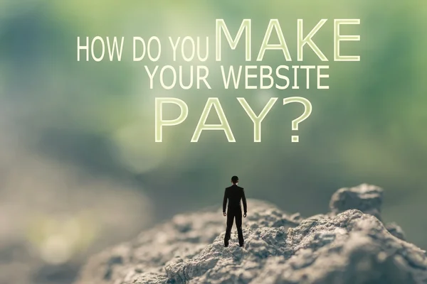 你是如何让你网站付出代价的? — 图库照片