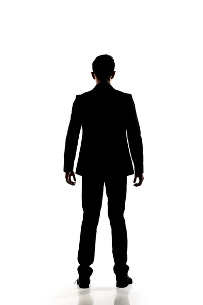 Silhouette of business man — Stock Photo, Image