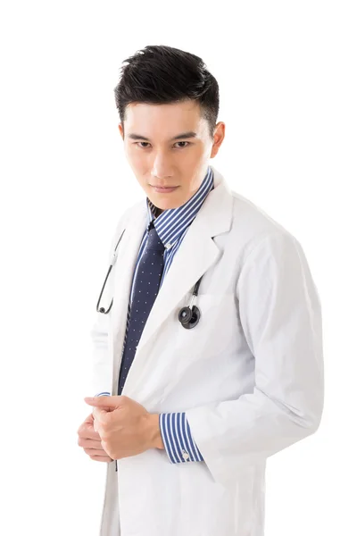 Asiatiska läkare med gest — Stockfoto
