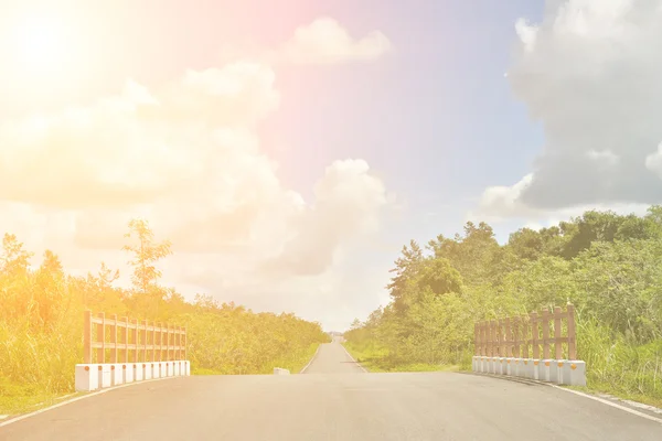 Rural landscape with road — Stock Photo, Image