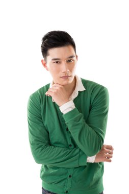 Seksi Asyalı genç adam