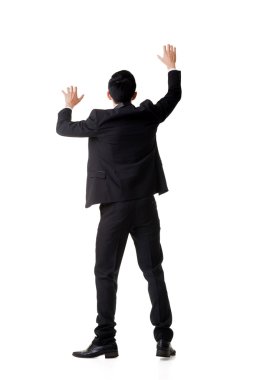 Asya işadamı tırmanma