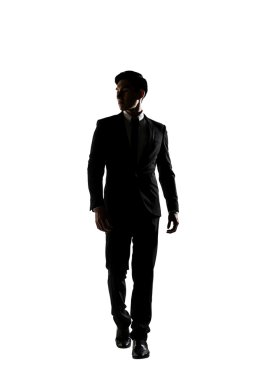 Kendine güvenen işadamı yürüyüş