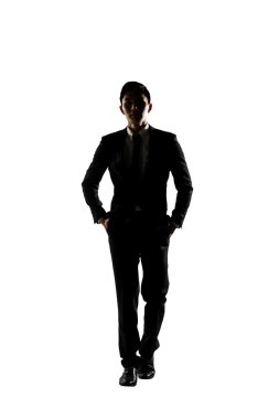 Kendine güvenen işadamı yürüyüş