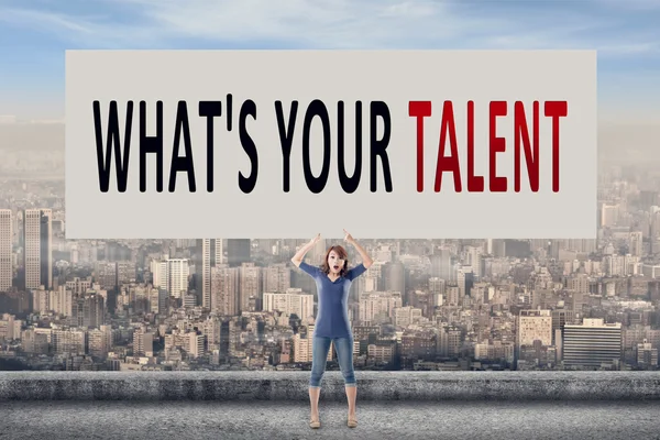 Wat is uw talent — Stockfoto