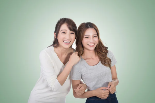 Asian woman with her friend — Stock Photo, Image