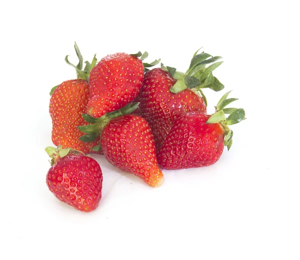 Fresh strawberries  on white — Stock Photo, Image