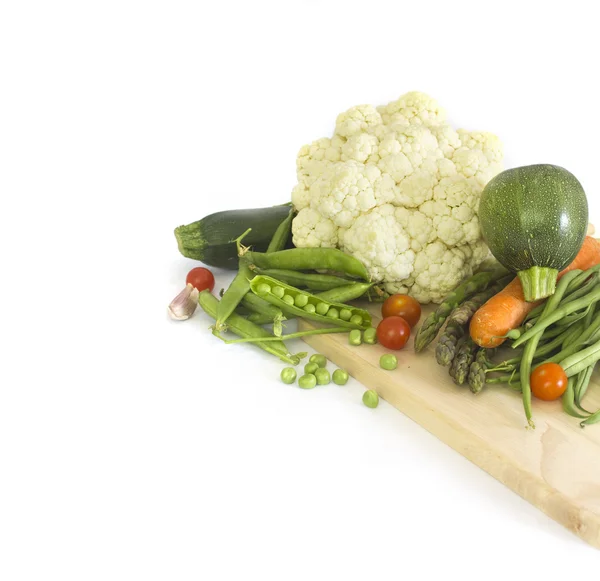 Fresh green spring vegetables — Stock Photo, Image