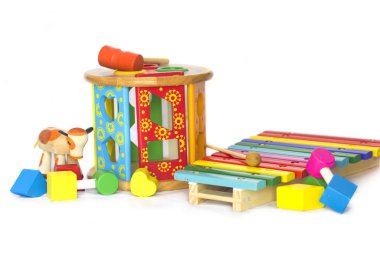 Renkli wodden oyuncaklar