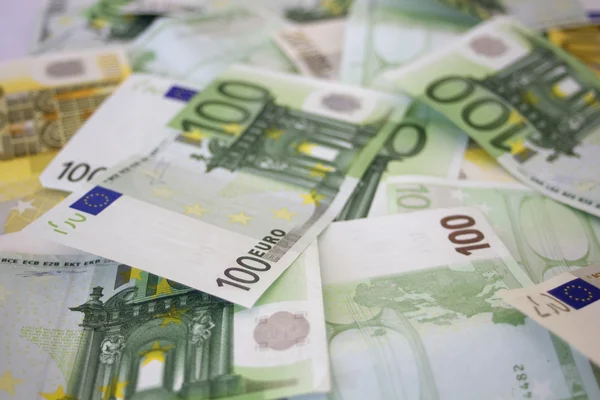 Деньги фоном. Евро — стоковое фото