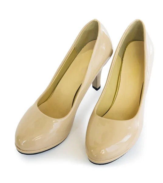 Coppia scarpe femminili di colore beige — Foto Stock