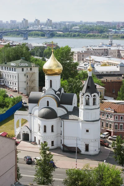 Rosja, Niżnym Nowogrodzie. Kościół Matki Boskiej Kazańskiej — Zdjęcie stockowe