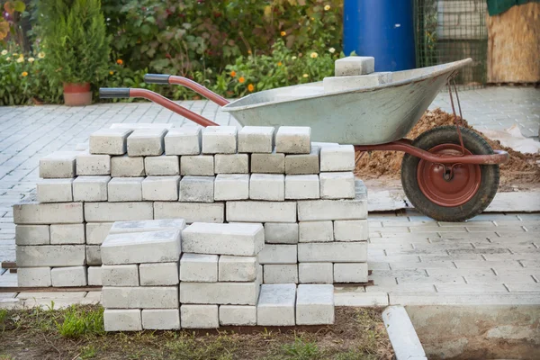 Small pile of paving stones — Stock Photo, Image