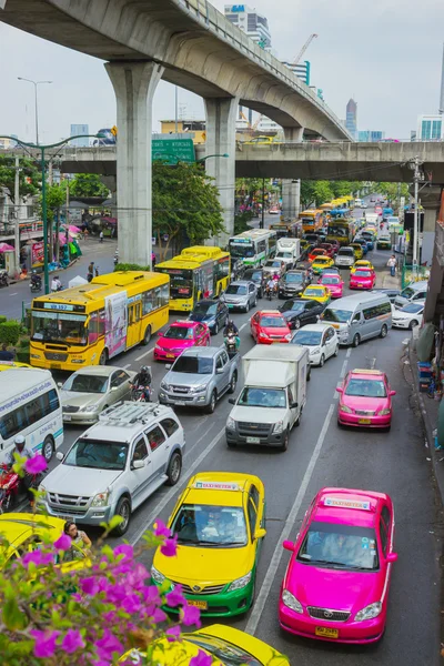 Trafikstockningar bangkok Stockfoto