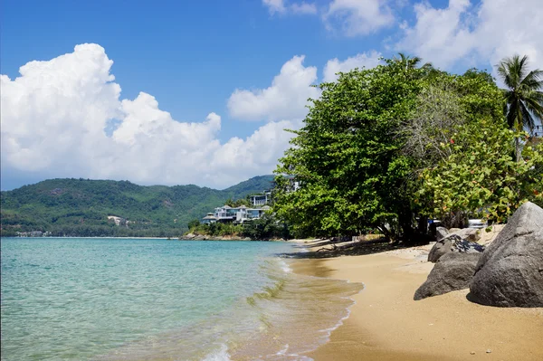 Guiet sea wave sand beach — Stock Photo, Image