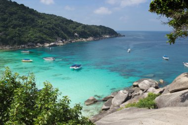 Güzel ve rahat Körfezi Andaman Denizi'nin. Tayland