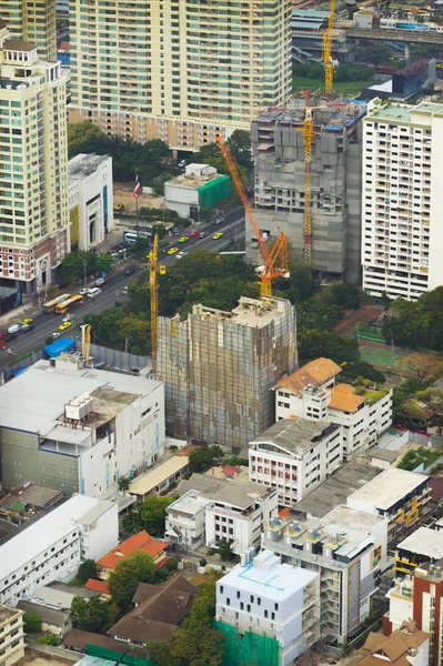 Вид з висот будівництво будинків в Бангкоку — стокове фото