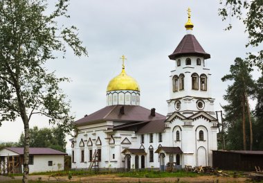 Alexander Nevsky Kilisesi. Pudozh. Karelya. Rusya