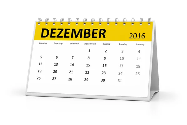 Un calendario da tavolo di lingua tedesca — Foto Stock