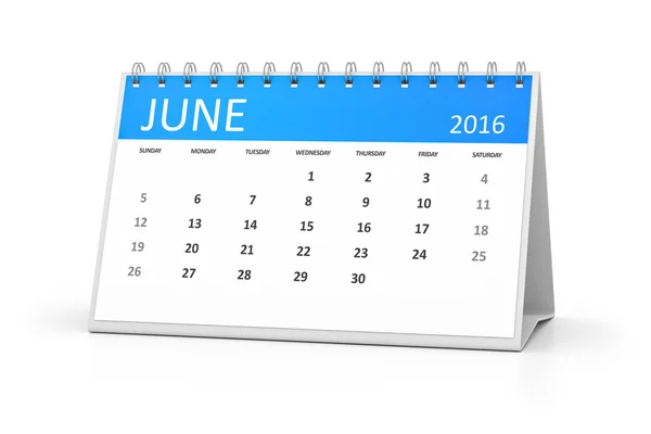 A blue table calendar — Stock Photo, Image