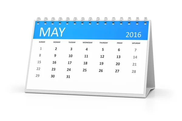 Kalendarz na biurko niebieski — Zdjęcie stockowe