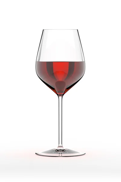 Glas Rotwein — Stockfoto