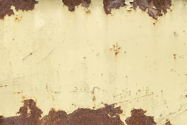 Rusty painted metal plate — Stock Photo, Image