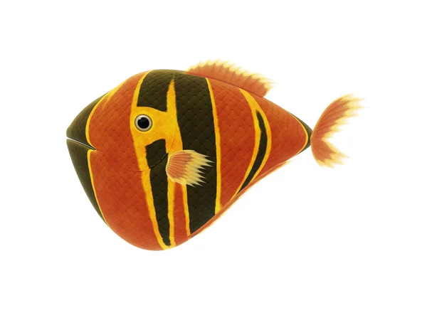 Red yellow fish illustration — Stock Photo, Image