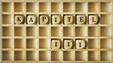 Alman scrabble yazılı üçüncü bölüm