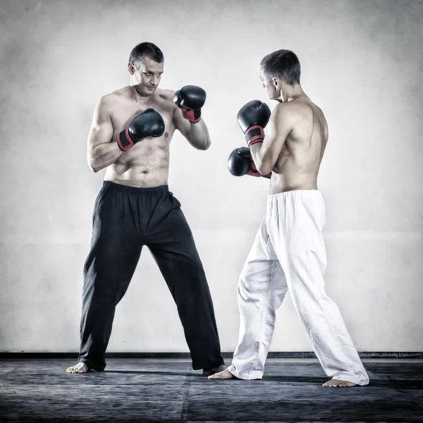 Two me boxing — Stock Photo, Image