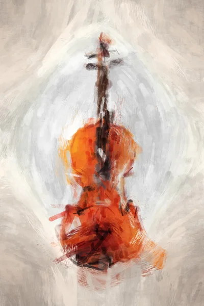 Painted ipicture of violine — Stock Photo, Image