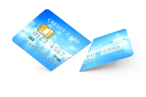 Broken credit card — Stock Photo, Image