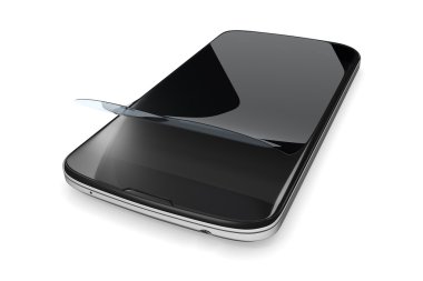 bir koruma filmi ile Smartphone