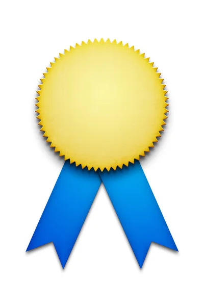 Distintivo de fita de prêmio em branco — Fotografia de Stock