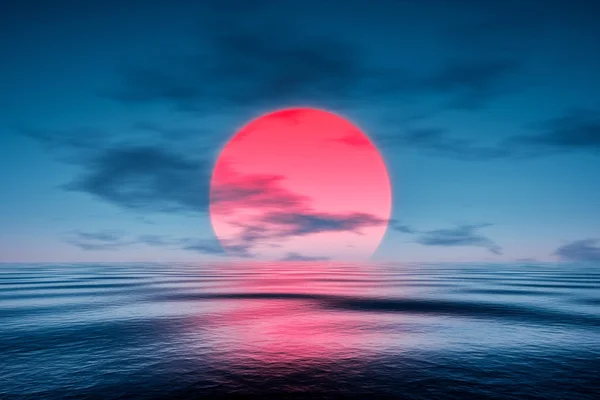 Sunset over the sea — Stock Photo, Image