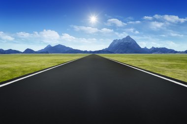Road to horizon background clipart