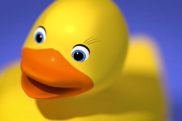 Söta gummi ducky — Stockfoto