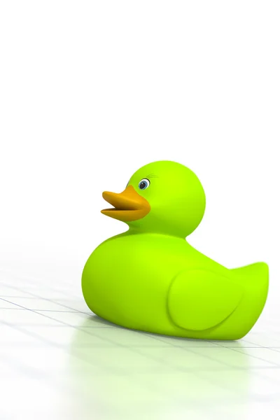 Söta gummi ducky — Stockfoto