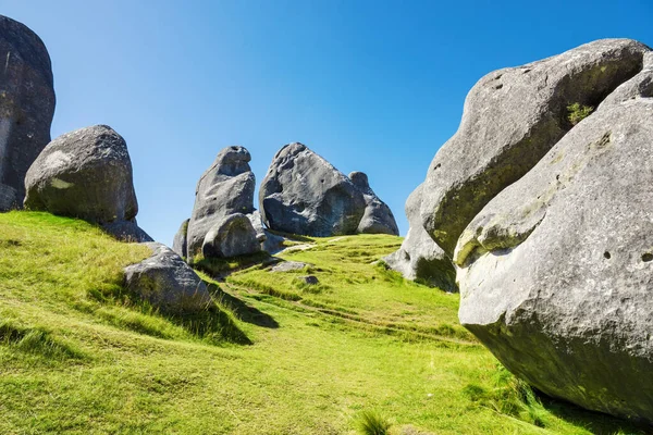 Una Imagen Paisaje Castle Hill Nueva Zelanda — Foto de Stock