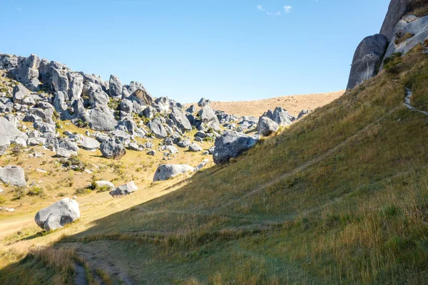 Image Landscape Scenery Castle Hill New Zealand — Stock Photo, Image