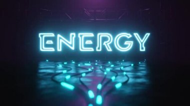 neon işareti enerji akışı