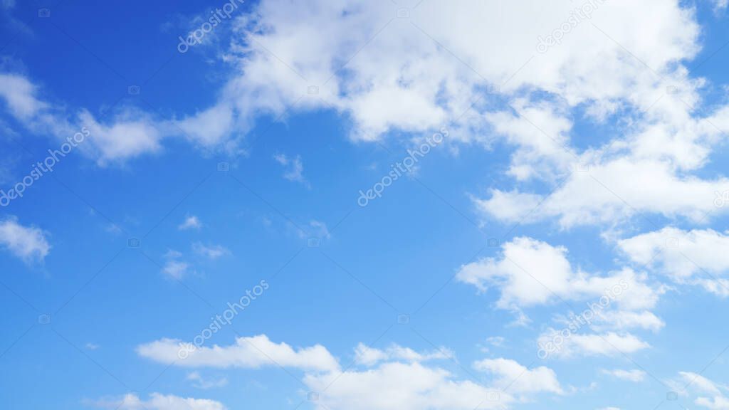 An image of a blue sky white clouds sunshine background