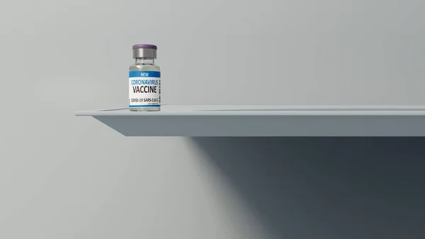 まれなコロナワクチン用量背景3Dイラスト — ストック写真